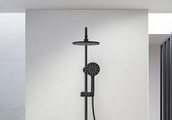 Aquatek Душевая стойка Европа AQ2343MB матовая черная – фотография-6