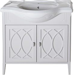 ASB-Woodline Тумба под раковину Миа 85 мягкий серый – фотография-1