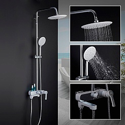 Gappo Душевая стойка G02-8 G2402-8 хром – фотография-3