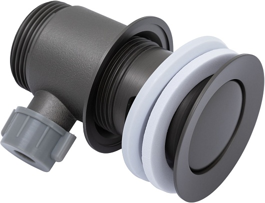 Allen Brau Смеситель для биде Priority 5.31A04-MG (с донным клапаном) графит браш – фотография-8