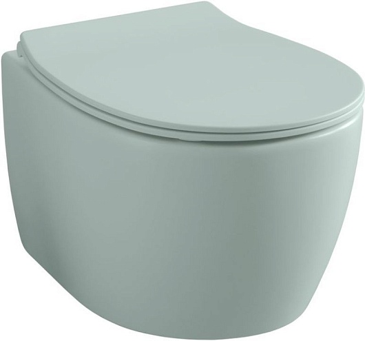 Allen Brau Унитаз подвесной Fantasy 4.11004.MT мятный с крышкой 4.11005.MT – фото-1