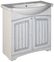 Mixline Тумба под раковину Крит 75 патина серебро – фотография-1