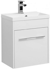 Aquanet Тумба с раковиной Августа 50 белая – фотография-1