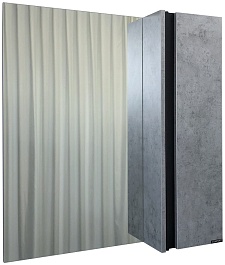 Comforty Зеркальный шкаф Эдинбург 75 бетон светлый – фотография-1