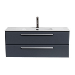 Cezares Тумба с раковиной Eco Cer-N 120 grafito CZR-8095-120 ручки сатин – фотография-2