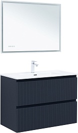 Aquanet Мебель для ванной Джейн (Flat) 90 подвесная маренго матовый – фотография-1