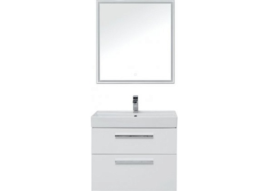 Aquanet Тумба с раковиной Nova 75 белая – фотография-4