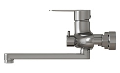 Mixline Смеситель для ванны и раковины 35k MLSS36-021 "Steel Kit" хром – фотография-3