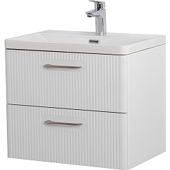 BelBagno Тумба под раковину Due 50 подвесная Белый металлик – фотография-1