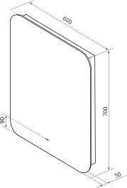 Misty Зеркало Адхил 60 белое – фотография-5