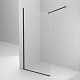 BelBagno Душевая перегородка Kraft KRAFT-L-1-100-C-NERO 100x195 профиль черный матовый стекло прозрачное – фотография-7