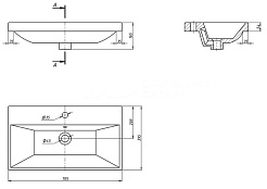 Equil Тумба с раковиной Corner 70 2 ящика подвесная белая – фотография-3