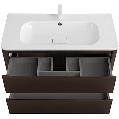 Cezares Тумба под раковину Relax 100 подвесная оружейная сталь – фотография-6