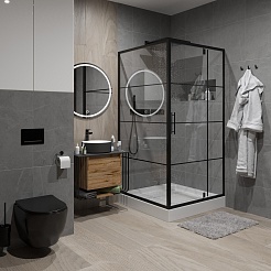 Niagara Душевой уголок Nova NG-0200-08 BLACK – фотография-3