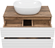 Brevita Тумба с раковиной Dakota 80 подвесная дуб галифакс олово/белая – фотография-13