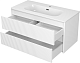 Brevita Тумба под раковину Riva 100 подвесная белая – фотография-10