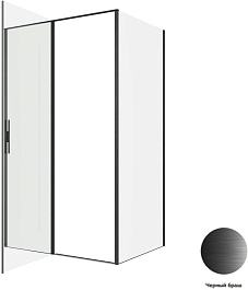 Allen Brau Душевой уголок Priority 120x90 3.31033.BBA/3.31045.BBA чёрный браш – фотография-4