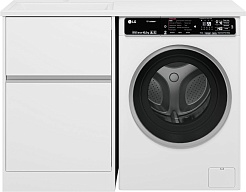 Misty Мебель для ванной с раковиной под стиральную машину Ингрид 120 L белая – фотография-5