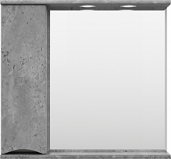 Misty Мебель для ванной Атлантик 80 L 2 ящика серый камень – фотография-4