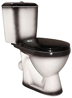 Rosa Унитаз-компакт Лира чёрный