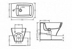 ArtCeram Биде подвесное Jazz JZB001 черное – фотография-2