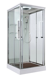 Avacan Душевая кабина 100/100 V2010LED прозрачная – фотография-1