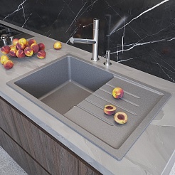 Mixline Мойка кухонная ML-GM19 темно-серый – фотография-4