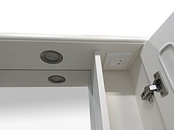 Misty Зеркало-шкаф для ванной Лувр 60 R белый – фотография-4