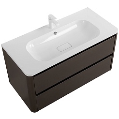 Cezares Тумба под раковину Relax 100 подвесная оружейная сталь – фотография-3