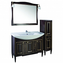 ASB-Woodline Зеркало для ванной Модена 105 орех, массив ясеня – фотография-4