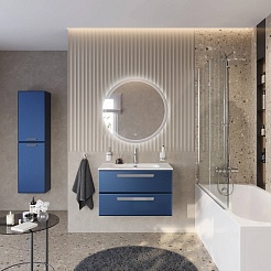 BelBagno Мебель для ванной Eco Cer-N 80 CZR-8095-80 sapfiro ручки серые – фотография-2