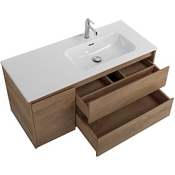 BelBagno Тумба с раковиной Kraft 100 R подвесная Rovere Nebrasca Nature – фотография-6