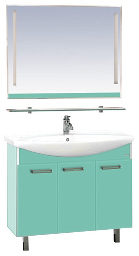 Misty Мебель для ванной Джулия 120 прямая салатовая – фото-1