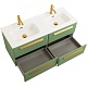 BelBagno Мебель для ванной Eco Cer-N 120 с 4 ящиками фисташковый софт CZR-8095-120-2 ручки сатиновое золото – картинка-30