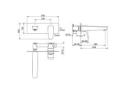 Aquatek Смеситель для раковины Бетта AQ1113MB матовый чёрный – фотография-6