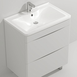 Водолей Тумба под раковину Адель 90 белая – фотография-2