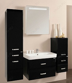 Акватон Полуколонна для ванной "Америна" черная – фотография-2