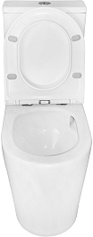 Azario Унитаз-компакт Conto AZ-T005BR безободковый с бачком с сиденьем микролифт белый – фотография-8