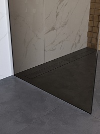 BelBagno Душевая перегородка Uno UNO-L-1-TB-100-BR-Cr 100x200 профиль хром стекло бронза – фотография-5