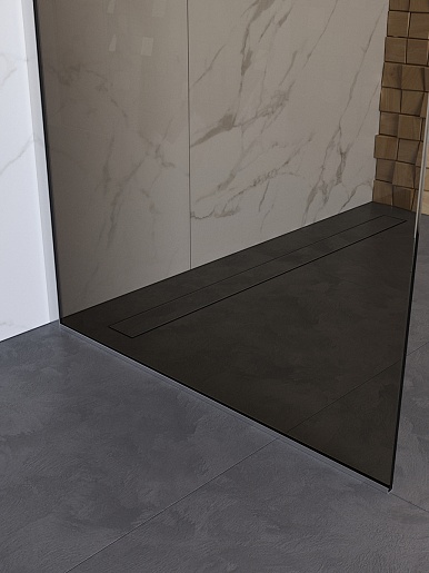 BelBagno Душевая перегородка Uno UNO-L-1-TB-100-BR-Cr 100x200 профиль хром стекло бронза – картинка-5