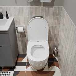 Vivon Унитаз приставной Olkott PRWH01 безободковый с быстросъёмный сиденьем микролифт – фотография-5