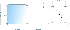 Mixline Зеркало Премьер Стив-3 70 – фотография-12