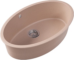 Florentina Мойка кухонная Вега Овал 770 песочная – фотография-2