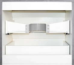 Style Line Тумба с раковиной подвесная Атлантика 80, бетон темный – фотография-8