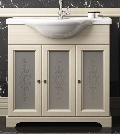 Opadiris Тумба под раковину Кама 85 слоновая кость – фото, картинка, фотография-1