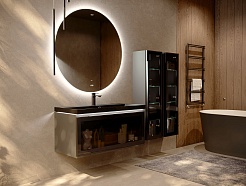 Jorno Тумба под раковину Notte 100 подвесная антрацит – фотография-2