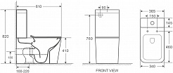 WeltWasser Унитаз компакт Gelbach 001 ST GL-WT белый – фотография-4