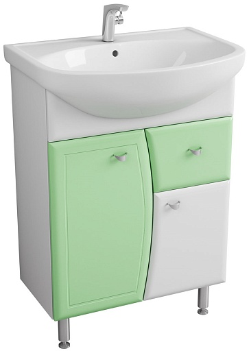 Merkana Мебель для ванной комнаты Роман 60 салатовая – фотография-8