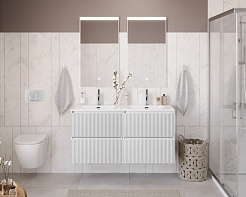 BelBagno Тумба под раковину Uno 120 подвесная Bianco Opaco – фотография-13
