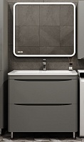 Style Line Мебель для ванной Бергамо Мини 90 Люкс антискрейтч Plus серая